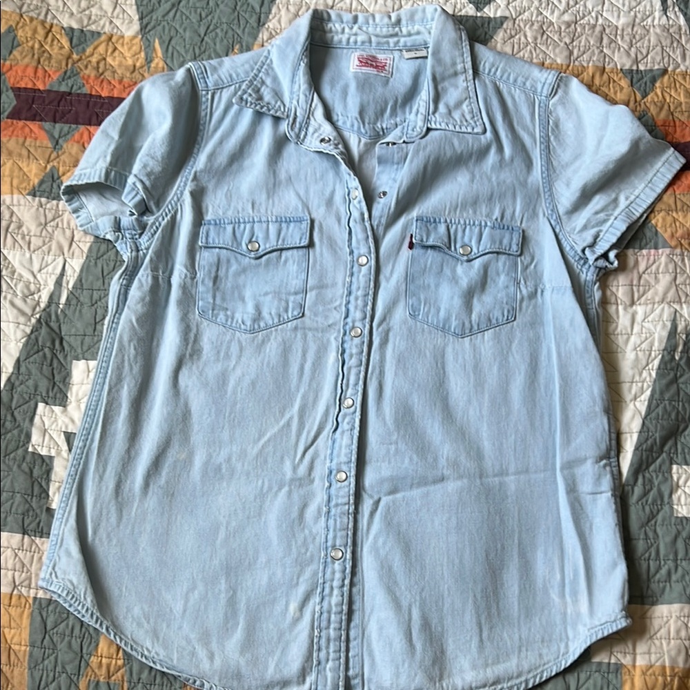 Levi's Sky Blue Button-Up Shirt